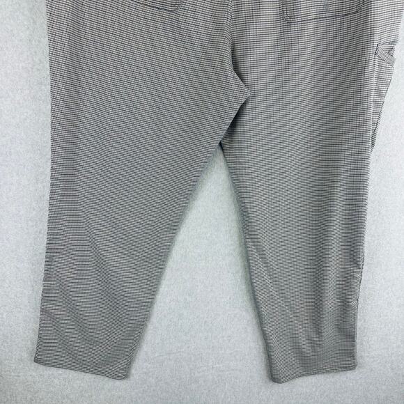 Original Use Mens Jeans Sz 4XL Tall Pant Pull on Tie Stretch Waist Houndstooth - Picture 7 of 9